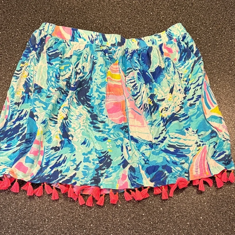 Lilly Pulitzer Swim Cover Up in Blue & Pink sailboat Pattern - size medium - Picture 4 of 4